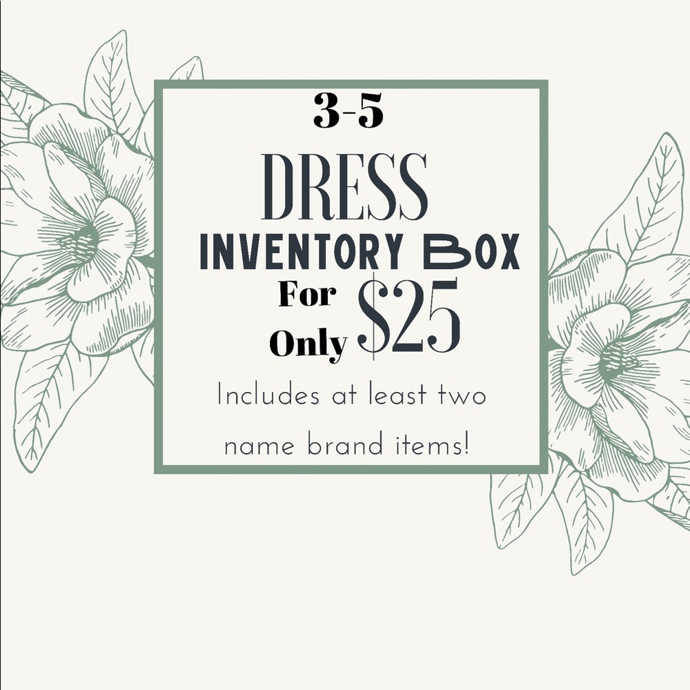 3-5 Item Mystery Woman’s Dresses Inventory Box